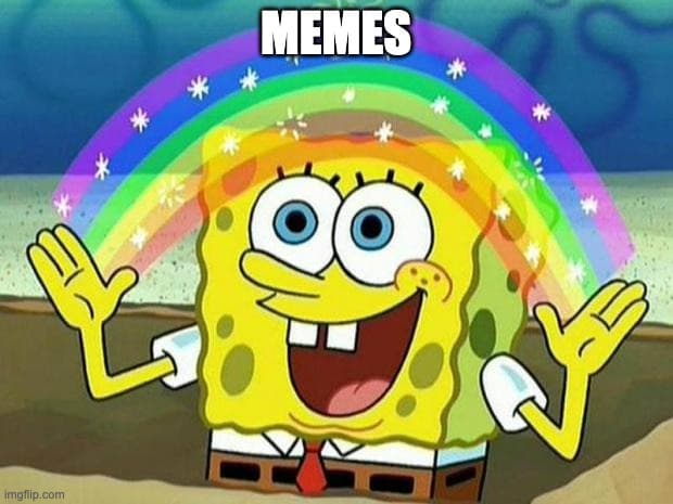 Spongebob rainbow memes